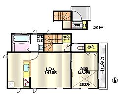 プロスペリテF 1LDKの間取図画像