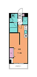 ガーデンロッジIII 1階1DKの間取り