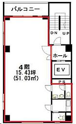 植竹ビルの間取図画像