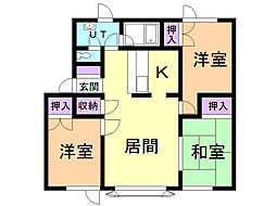 間取図画像 3LDK