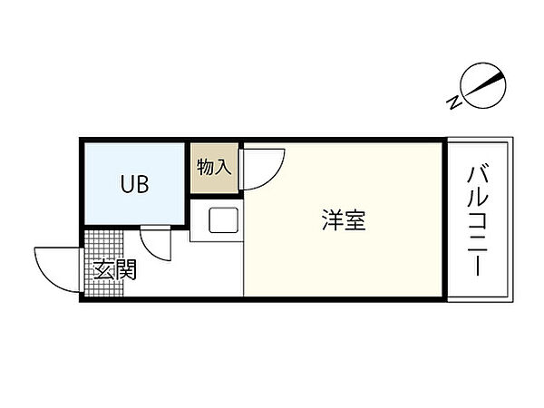 広島県広島市中区平野町(賃貸マンション1R・3階・17.00㎡)の写真 その2