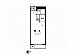 シティコープ玉川 2階ワンルームの間取り
