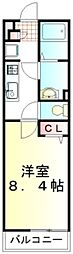 東武東上線 朝霞駅 徒歩8分の賃貸マンション 1階1Kの間取り