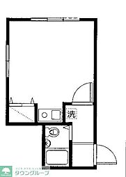 セイントハイツ ワンルームの間取図画像