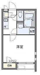 都営三田線 西高島平駅 徒歩8分の賃貸アパート 2階1Kの間取り