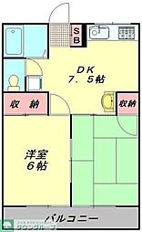 間取図画像 2DK