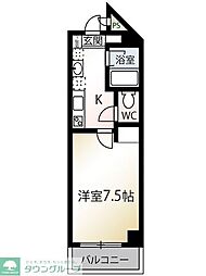 第2ウィンベル 1Kの間取図画像