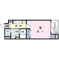 FB大泉学園町 1Kの間取図画像