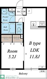 リブリ・ノトス 1LDKの間取図画像
