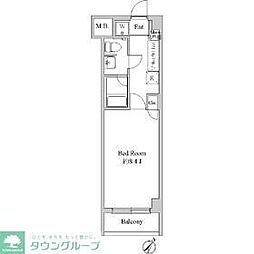 ソレイユ鶴瀬 1Kの間取図画像