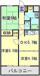 フォンテーヌ・デ・アイラ 3DKの間取図画像