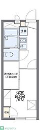 レオパレス豊3 1Kの間取図画像