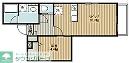 Nextage ASAKA 1LDKの間取図画像