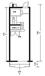 セイコーガーデンふじみ野 ワンルームの間取図画像