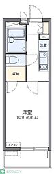 レオパレスシャルダン 1Kの間取図画像