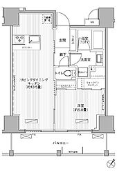 カロータ 1LDKの間取図画像