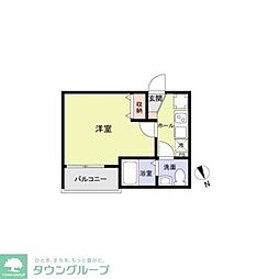 レイズ志木 1Kの間取図画像