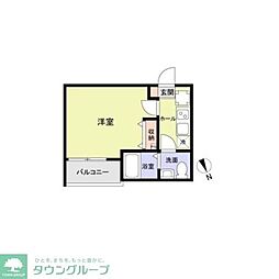 レイズ志木 1Kの間取図画像