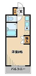 アルプ所沢 1Kの間取図画像