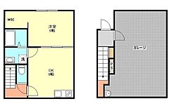 GARAGEHOUSEABBEYROAD 1LDKの間取図画像
