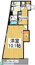 ゴールドクレスト 1Kの間取図画像