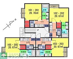 スプリングガーデン上福岡 1Kの間取図画像