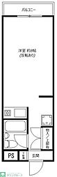 グリーンハイツ ワンルームの間取図画像