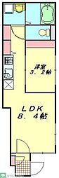 BestStage南台2 1LDKの間取図画像