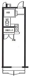 セイコーガーデンふじみ野 ワンルームの間取図画像