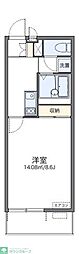 レオネクストグリーンビレッジ2 1Kの間取図画像