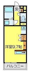 レオネクストモーントシャイン ワンルームの間取図画像