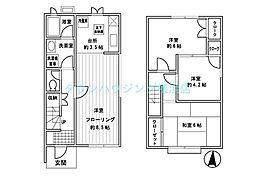 軽井沢パークヒルズ 1階3LDKの間取り