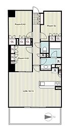 ザ・レジデンス本牧　横浜ベイサイド 9階3LDKの間取り