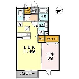 JR京浜東北・根岸線 山手駅 徒歩13分の賃貸アパート 1階1LDKの間取り