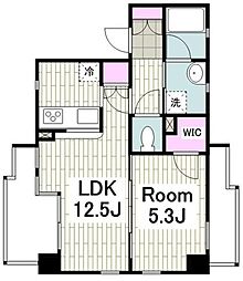 クラージュＫＡＭＡＫＵＲＡＹＡ 3階1LDKの間取り