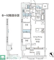 間取図画像 2LDK