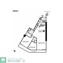 間取図画像 2LDK