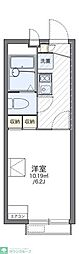 レオパレスアーリープラント 1Kの間取図画像