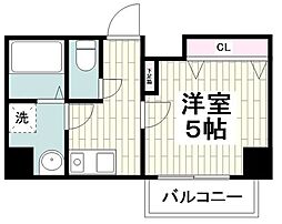 伏見町ハウス 1Kの間取図画像