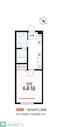 QUIET CRAB HOUSE mix三ツ沢下町II(仮) 1Kの間取図画像