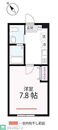 ハーミットクラブハウスSwing 1Kの間取図画像