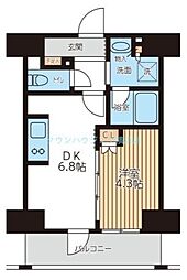 CityLuxTobe 1DKの間取図画像