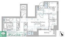 SANKYO YOKOHAMA CAMPUS 2LDKの間取図画像