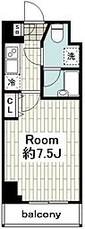 フェニックス横濱関内BAYGAIA 1Kの間取図画像