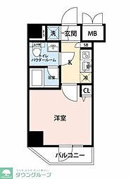 RELUXIA横濱吉野町2 1Kの間取図画像