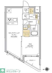 グレーシアフィット羽沢横浜国大 1LDKの間取図画像