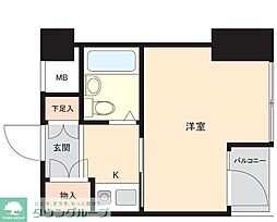 ダイカンプラザ横浜シティ 1Kの間取図画像
