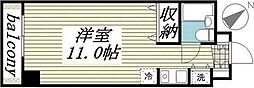ピュアハイツ三ッ沢 ワンルームの間取図画像