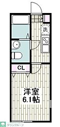 ソラーナ磯子台 1Kの間取図画像