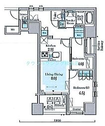 GRANPASEO横濱関内PREMIUM 1LDKの間取図画像